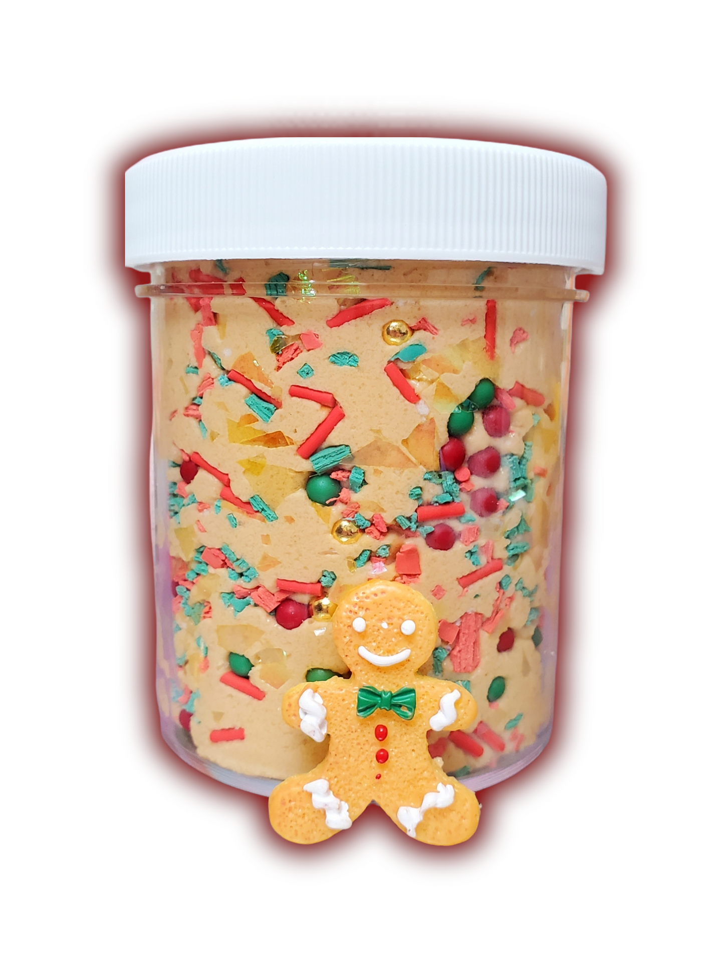 Gingerbread Cookies Handmade Scented Cloud Slime – Stretchy, Soft & Holiday-Themed Slime for Ages 8+ – Sensory Play Toy - Hoshimi Slimes