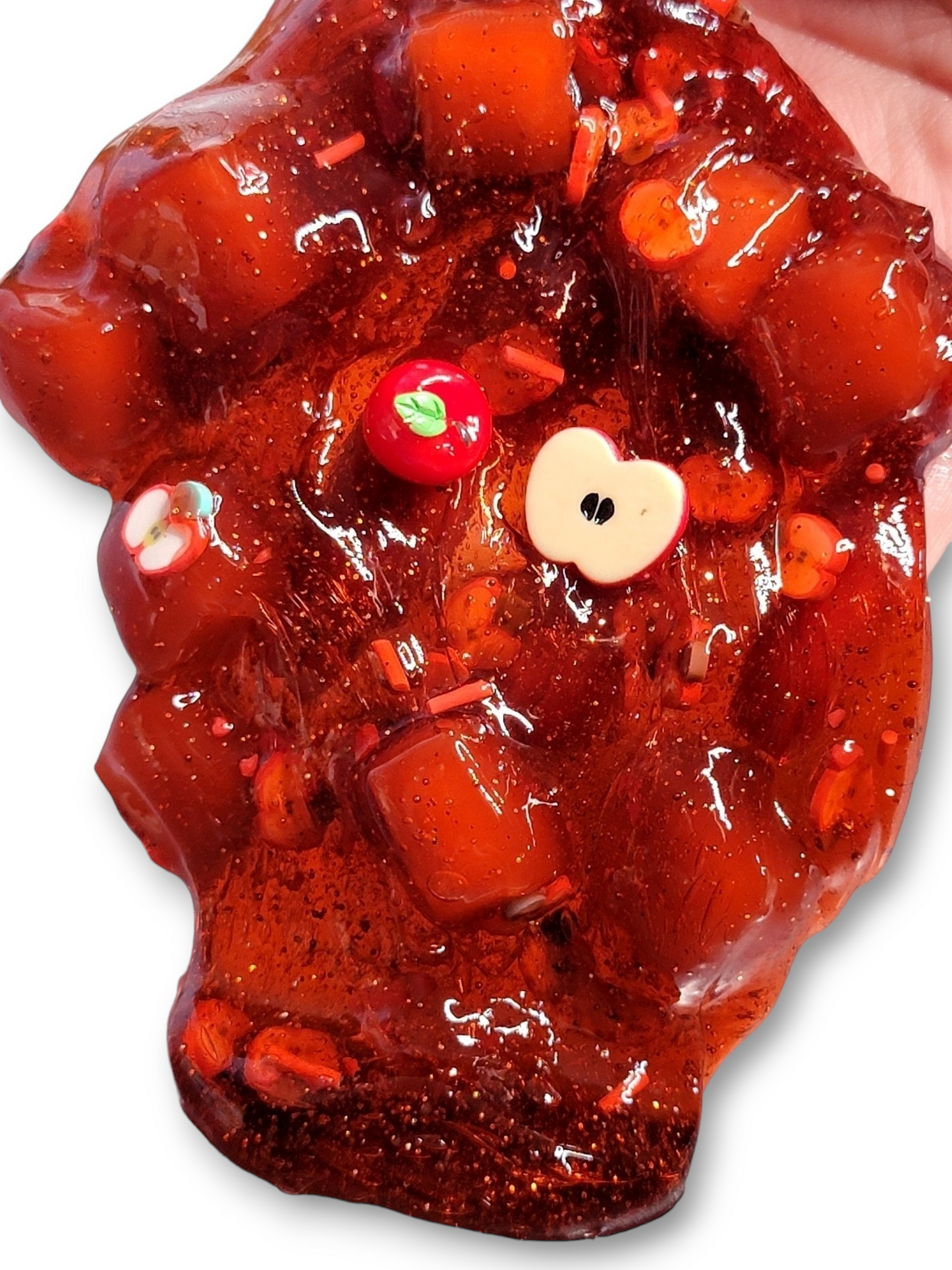 Apple Pie Handmade Scented Jelly Cube Clear Slime 32oz Slime by Hoshimi Slimes LLC | Hoshimi Slimes LLC