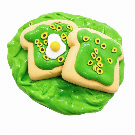 Avocado Toast Slime Kit – DIY Butter Slime with Clay & Toppings
