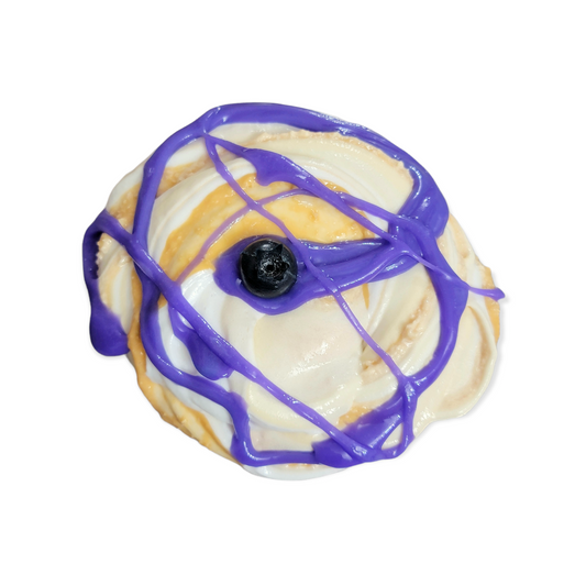 Blueberry Cheesecake Slime – Soft Butter Slime with Topping & Charm