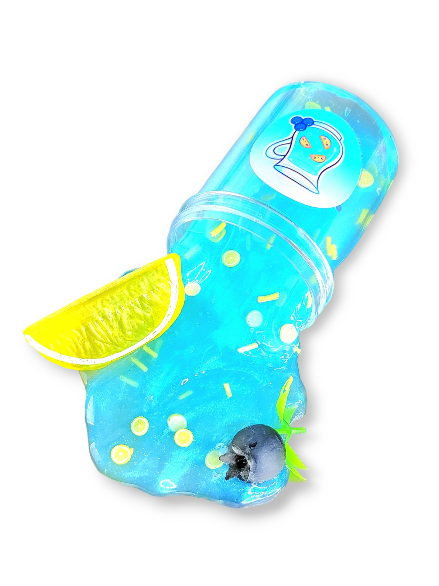 Blueberry Lemonade Handmade Clear Pigment Slime Slime by Hoshimi Slimes LLC | Hoshimi Slimes LLC