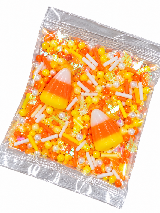 Candy Corn Cloud Slime Push Pop – Halloween Scented Slime