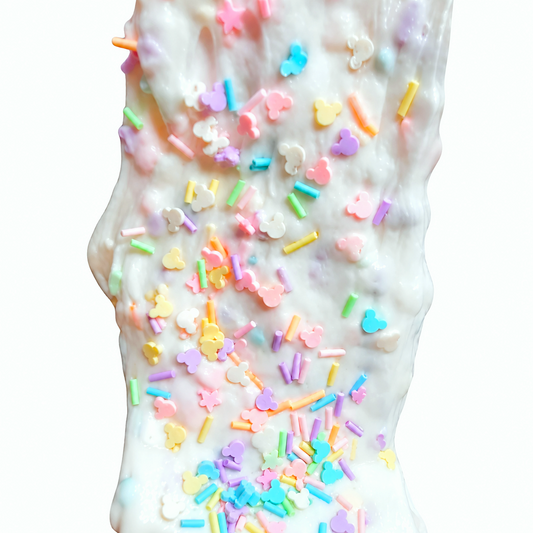 Cute Mouse Birthday Cake Slime – Butter Slime with Charm