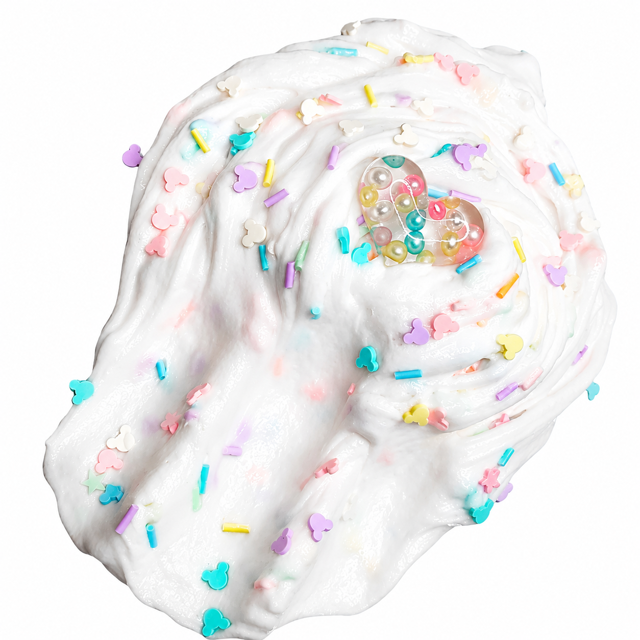 Cute Mouse Birthday Cake Slime – Butter Slime with Charm