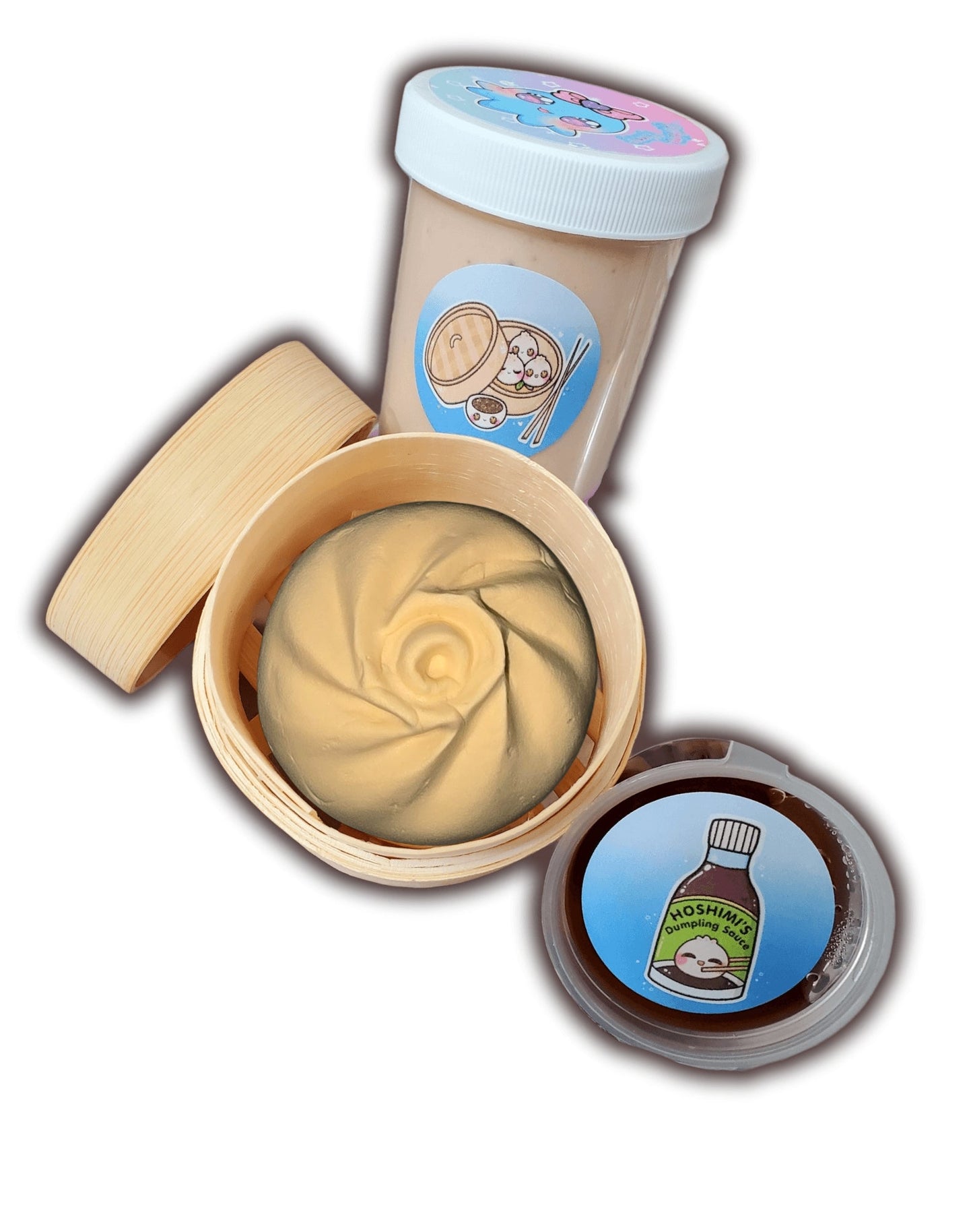 Dim Sum Bao Handmade DIY Scented Slime Kit Slime by Hoshimi Slimes LLC | Hoshimi Slimes LLC