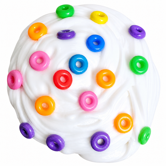 Fruity Cereal Milk Slime – Thick Glossy Slime with Charms