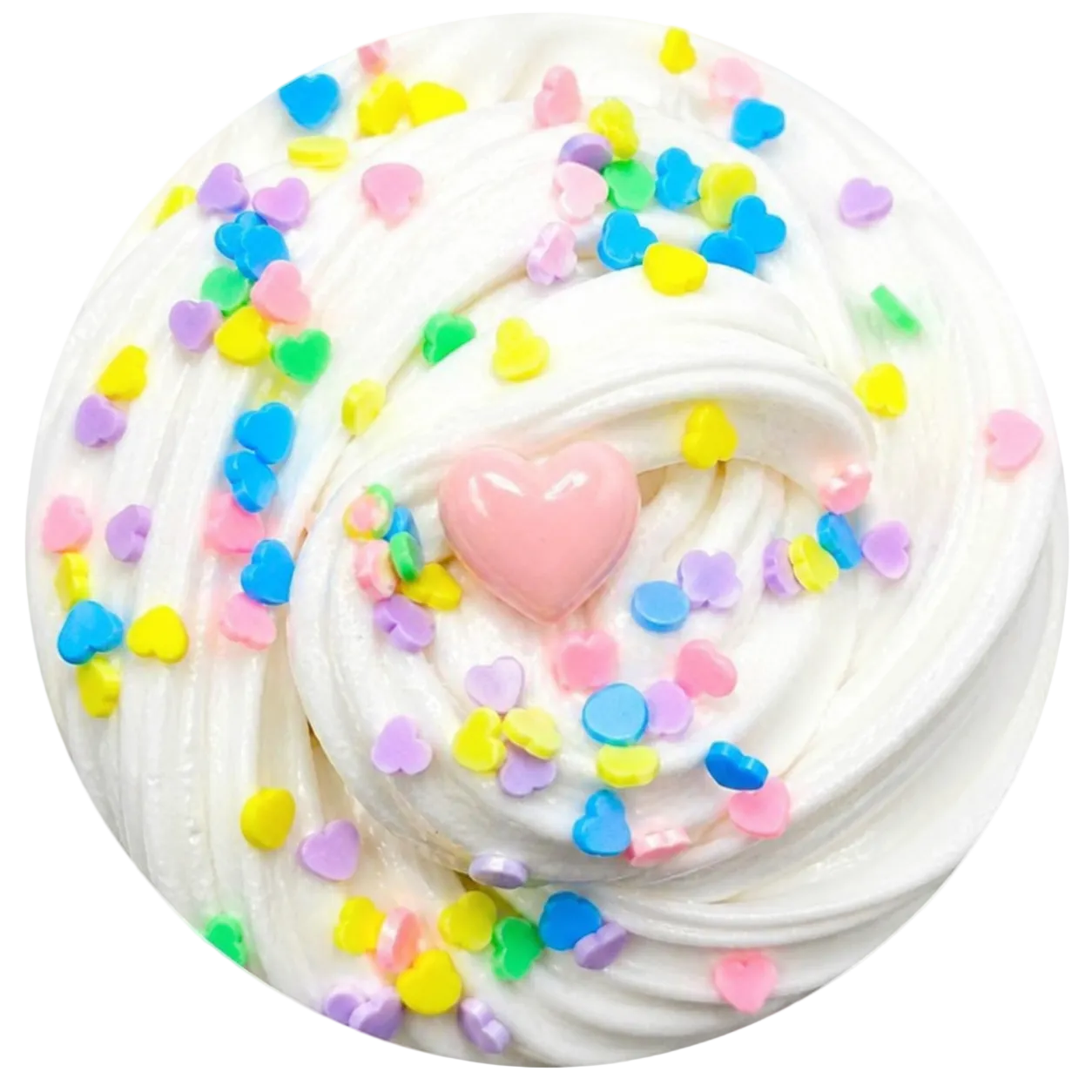 Kawaii Cream Puff Slime – Butter Slime with Cookie Charm
