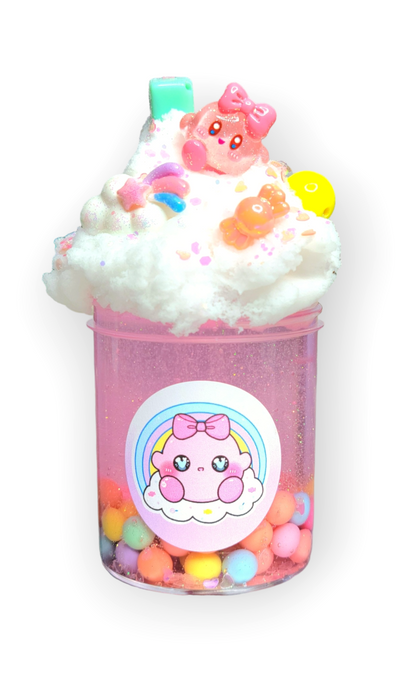 Kirbys Candyland Handmade Clear Slime 6oz Slime by Hoshimi Slimes LLC | Hoshimi Slimes LLC