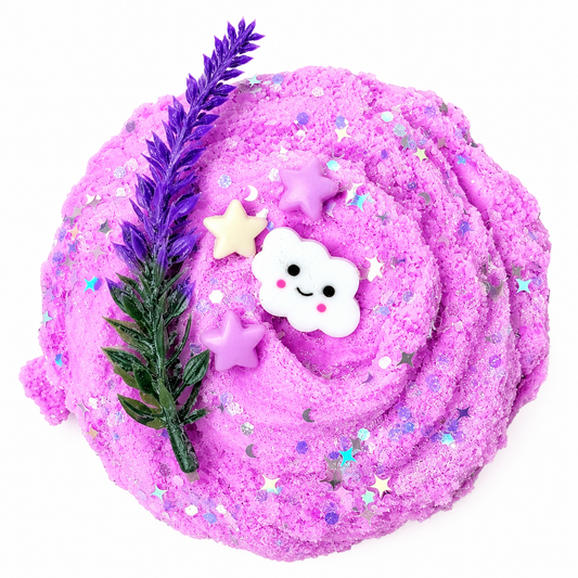 Lavender Dreams Cloud Slime – Fluffy Scented Slime with Charms