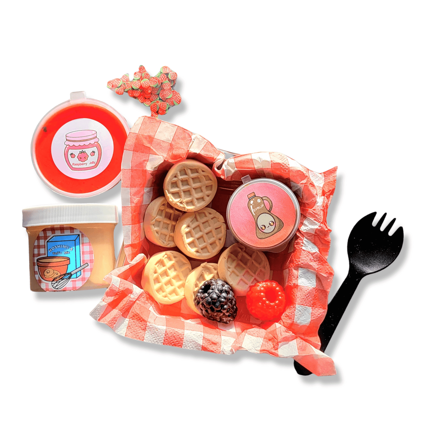 Hoshimi's Mini Waffles Handmade DIY Scented Slime Kit Slime by Hoshimi Slimes LLC | Hoshimi Slimes LLC