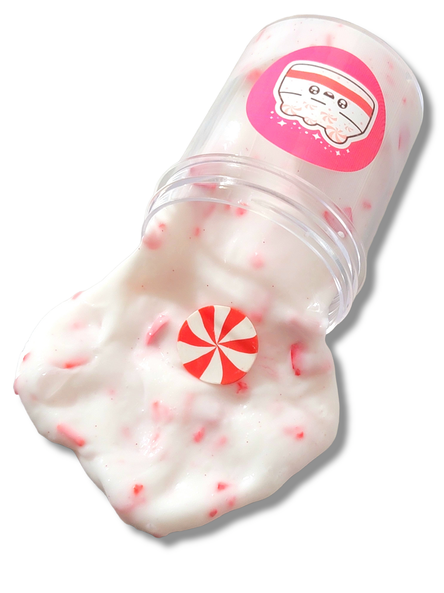 Peppermint Bark Thicky Slime – Handmade Scented Slime for Ages 8+ – Sensory Play Toy - Hoshimi Slimes