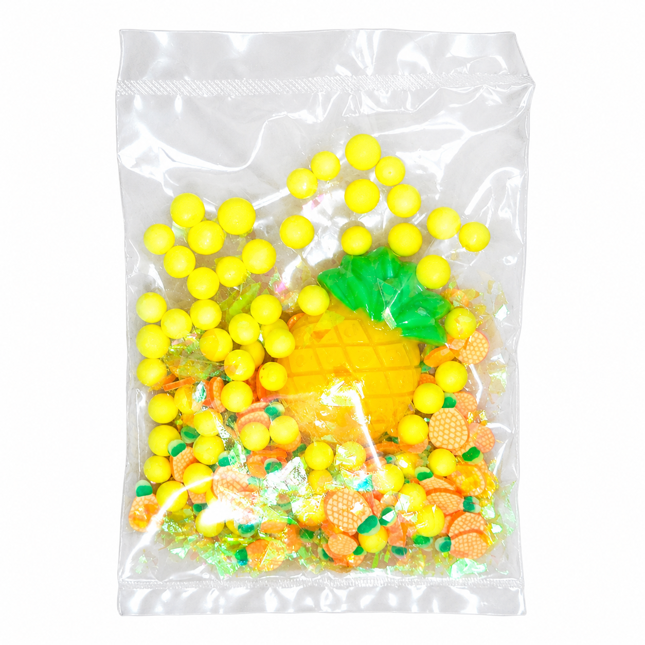 Pineapple Jelly Cube Slime – Clear Crunchy Jelly Slime Scented