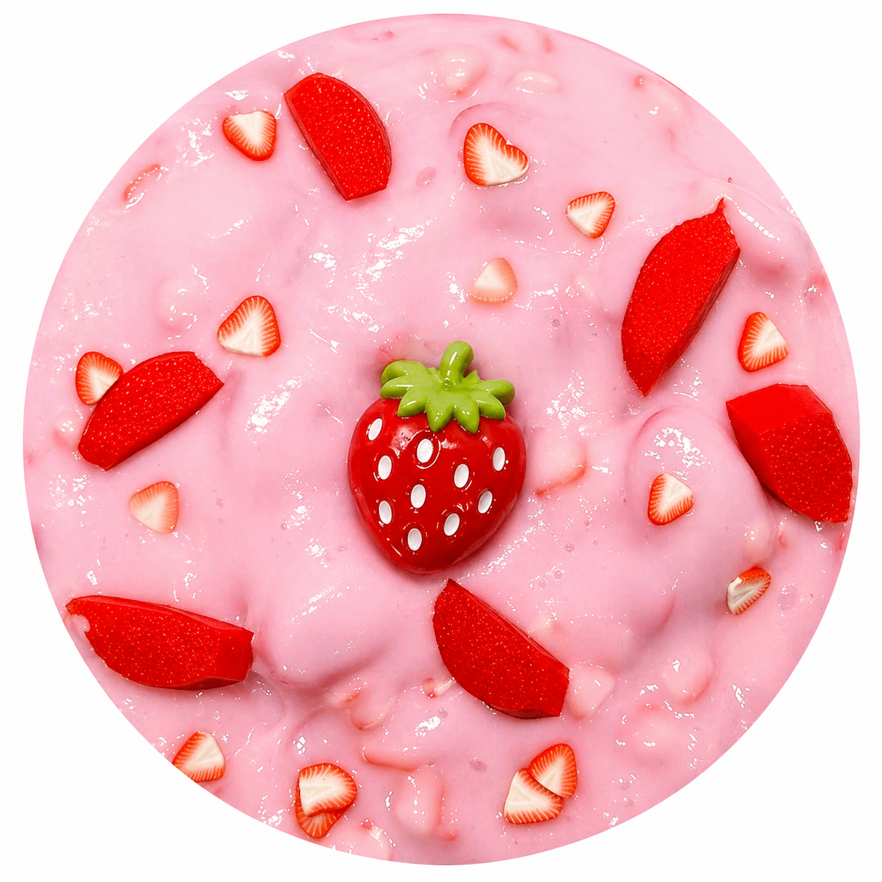 Pink Drink Slime – Thick Glossy Slime Strawberry Coconut Scented