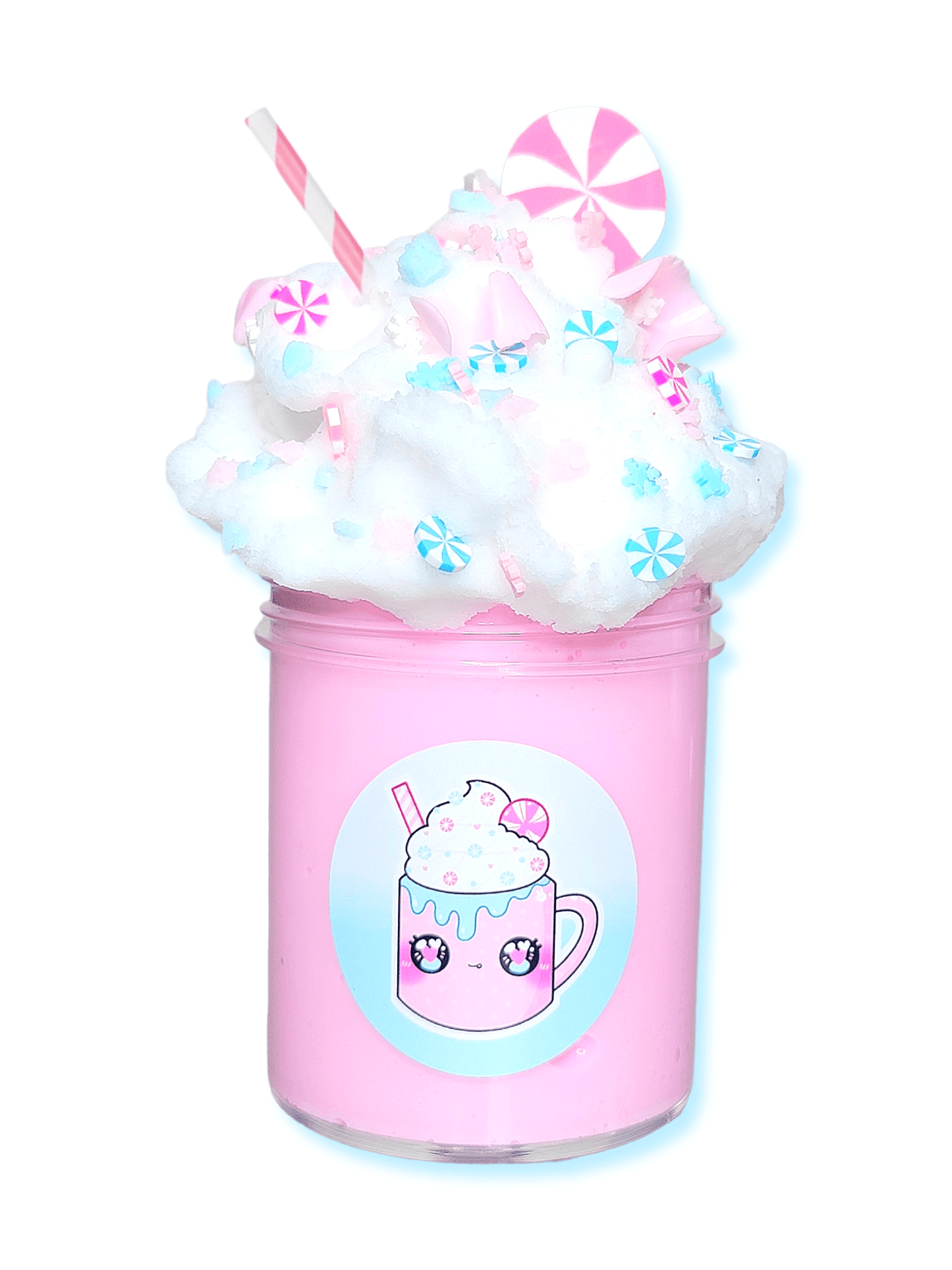 Pink Hot Coco Handmade Scented Butter Cloud Slime 4oz Slime by Hoshimi Slimes LLC | Hoshimi Slimes LLC