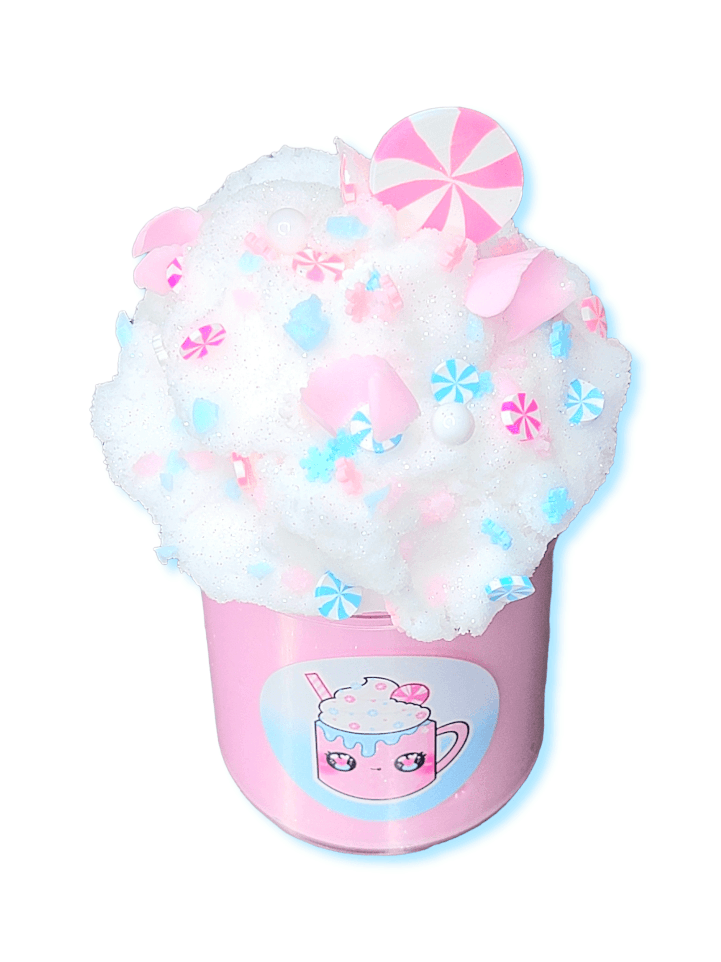 Pink Hot Coco Handmade Scented Butter Cloud Slime Slime by Hoshimi Slimes LLC | Hoshimi Slimes LLC