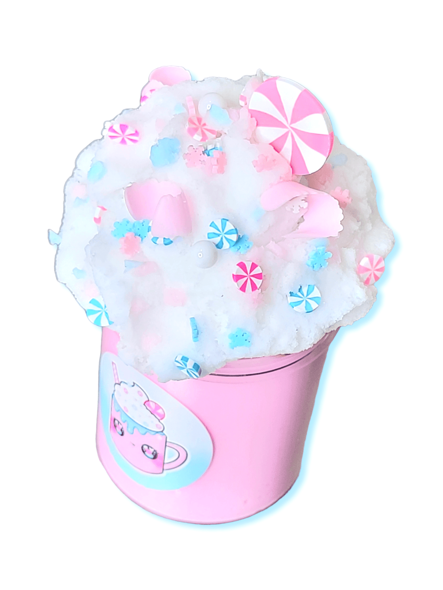 Pink Hot Coco Handmade Scented Butter Cloud Slime Slime by Hoshimi Slimes LLC | Hoshimi Slimes LLC