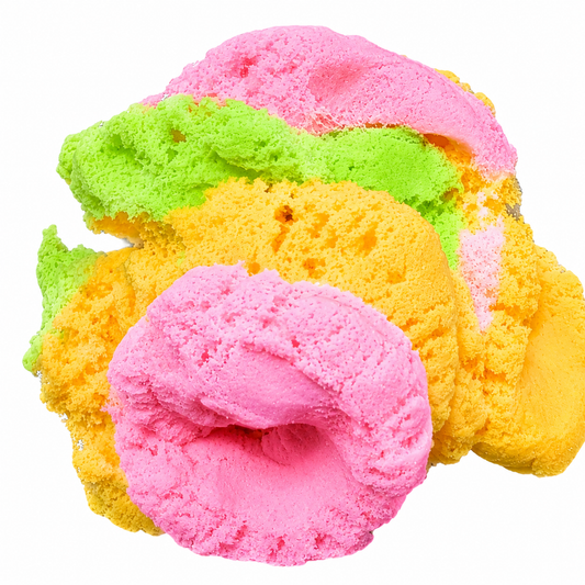 Rainbow Sherbet Slime – Fluffy Cloud Slime with Beads