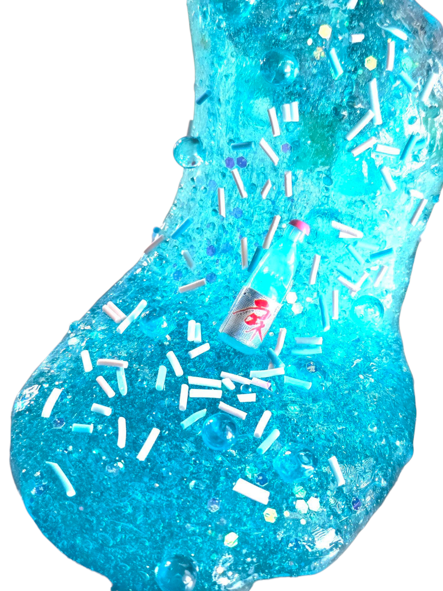 Ramune Blue Raspberry Soda Clear Slime – Thick & Glossy Handmade Scented Slime for Ages 8+ – Sensory Play Toy by Hoshimi Slimes