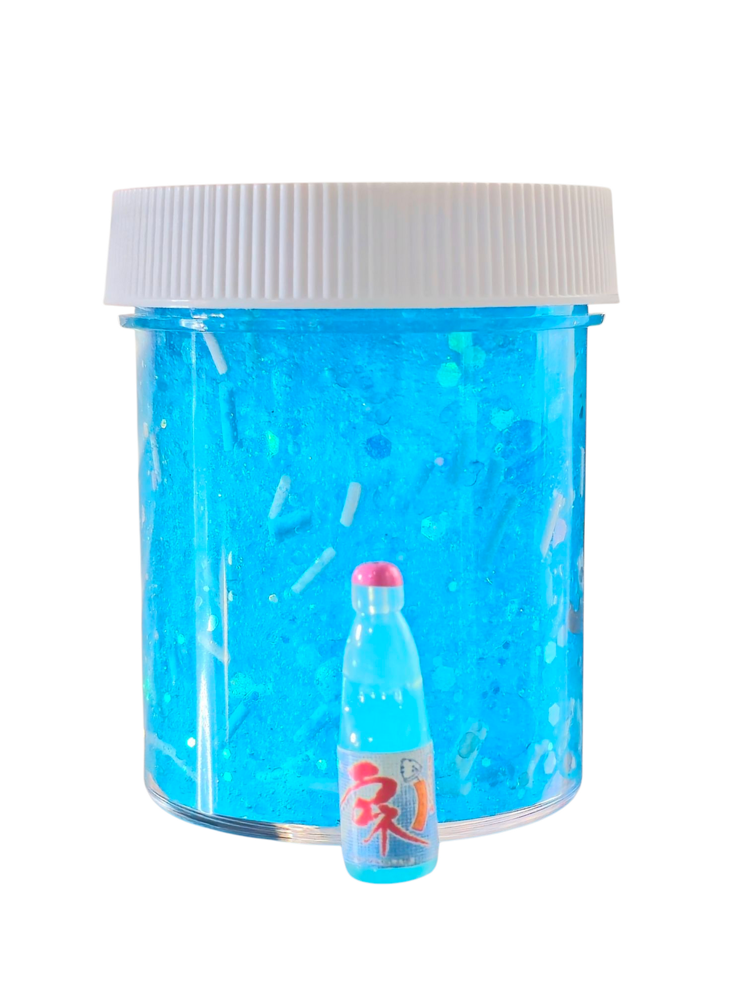 Ramune Blue Raspberry Soda Clear Slime – Thick & Glossy Handmade Scented Slime for Ages 8+ – Sensory Play Toy by Hoshimi Slimes