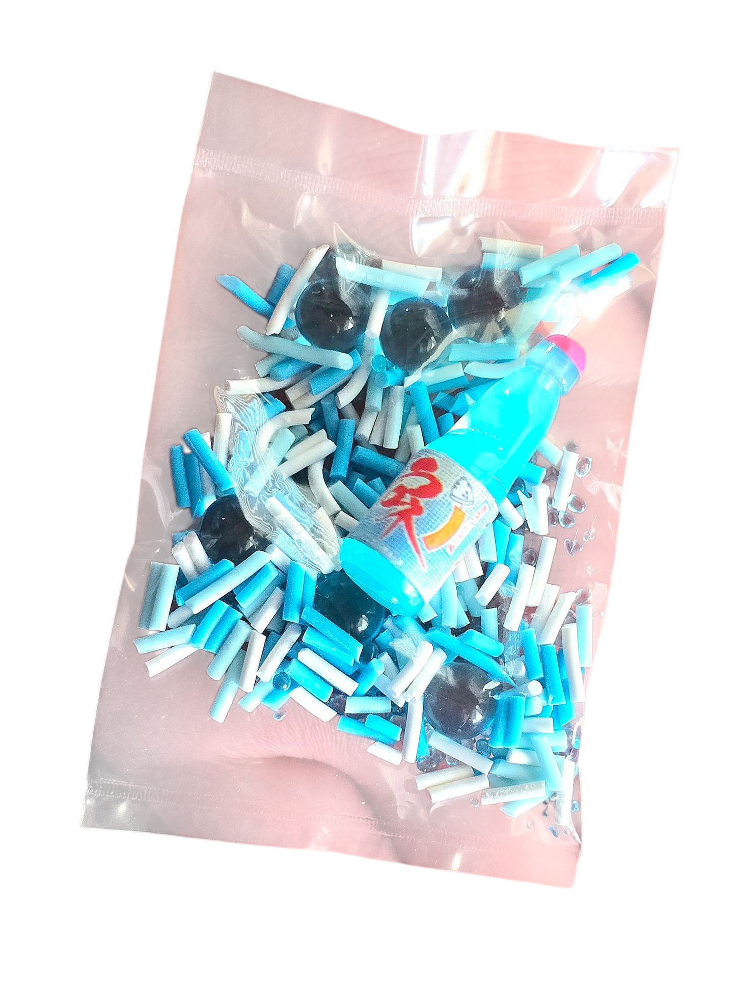 Ramune Blue Raspberry Soda Clear Slime – Thick & Glossy Handmade Scented Slime for Ages 8+ – Sensory Play Toy by Hoshimi Slimes