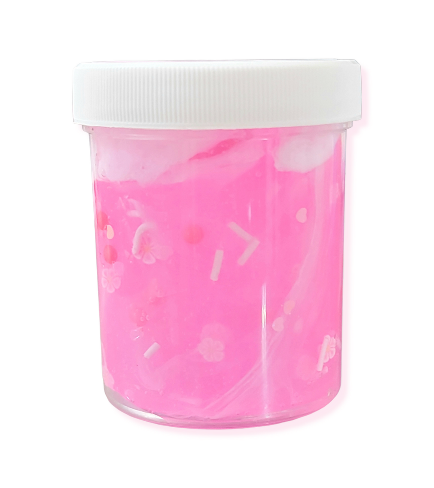 Sakura Cherry Blossom Handmade Scented Clay Capped Clear Slime
