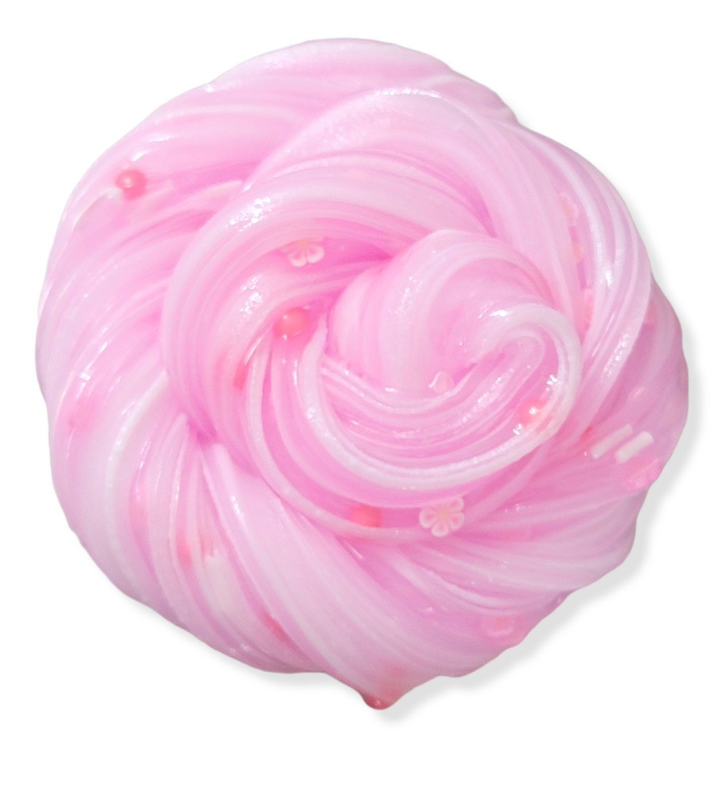 Sakura Cherry Blossom Handmade Scented Clay Capped Clear Slime