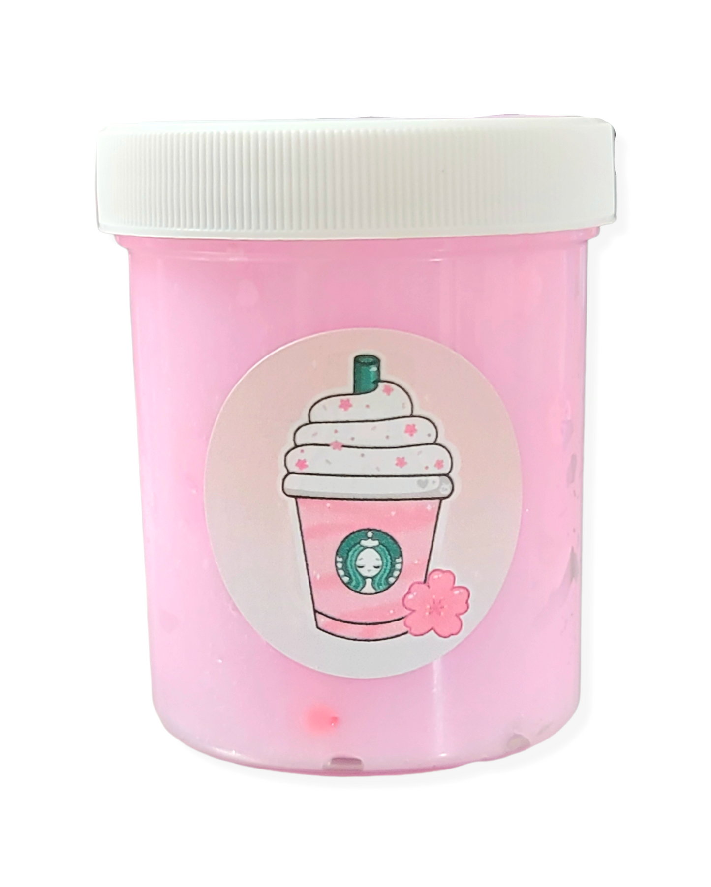 Sakura Cherry Blossom Handmade Scented Clay Capped Clear Slime