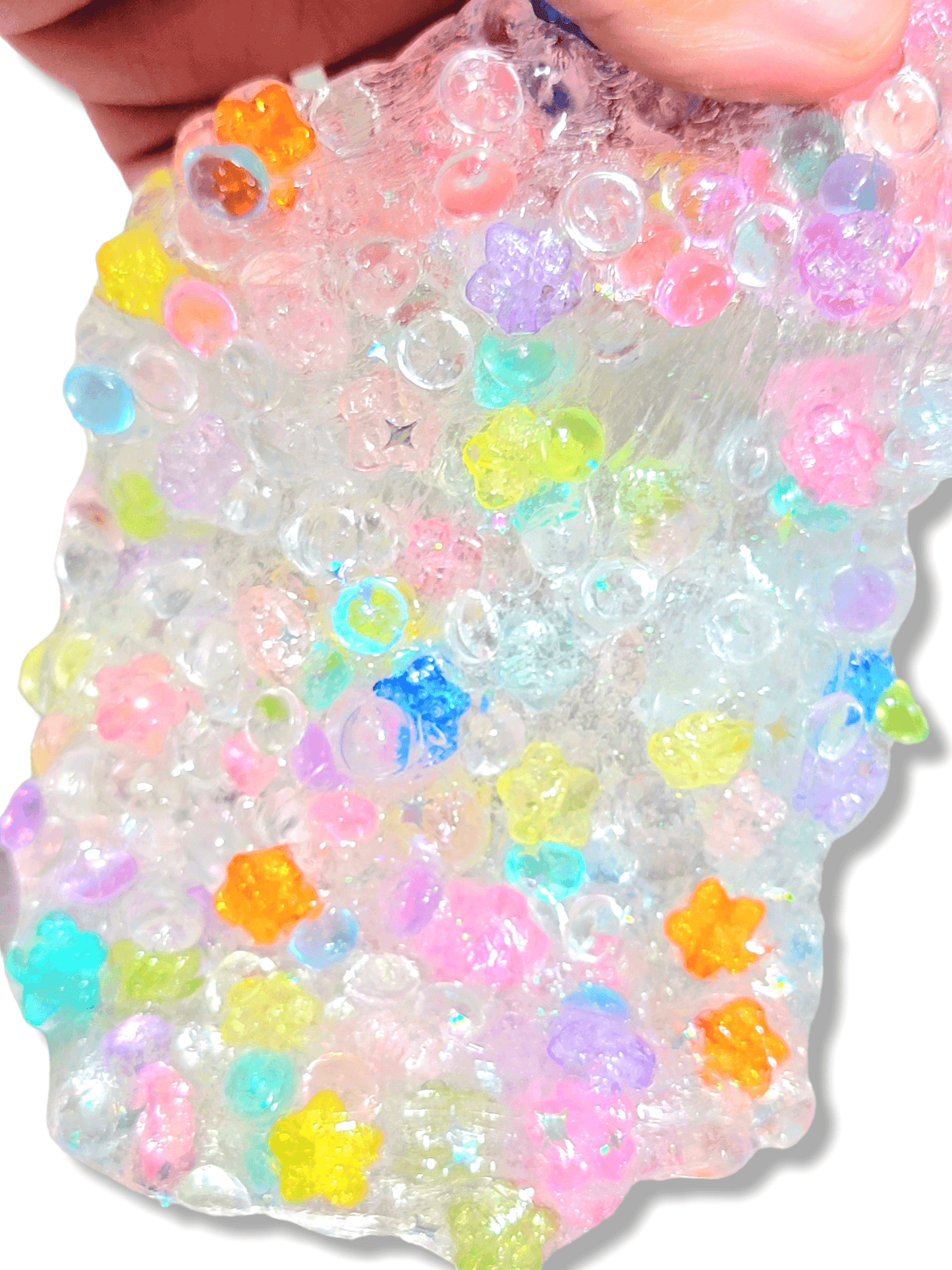 Shooting Stars Crunchy Handmade Scented Clear Slime 32oz Slime by Hoshimi Slimes LLC | Hoshimi Slimes LLC