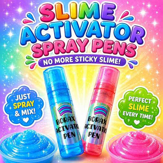 Slime Activator Spray Pens – 2 Pack Borax Slime Fix Set