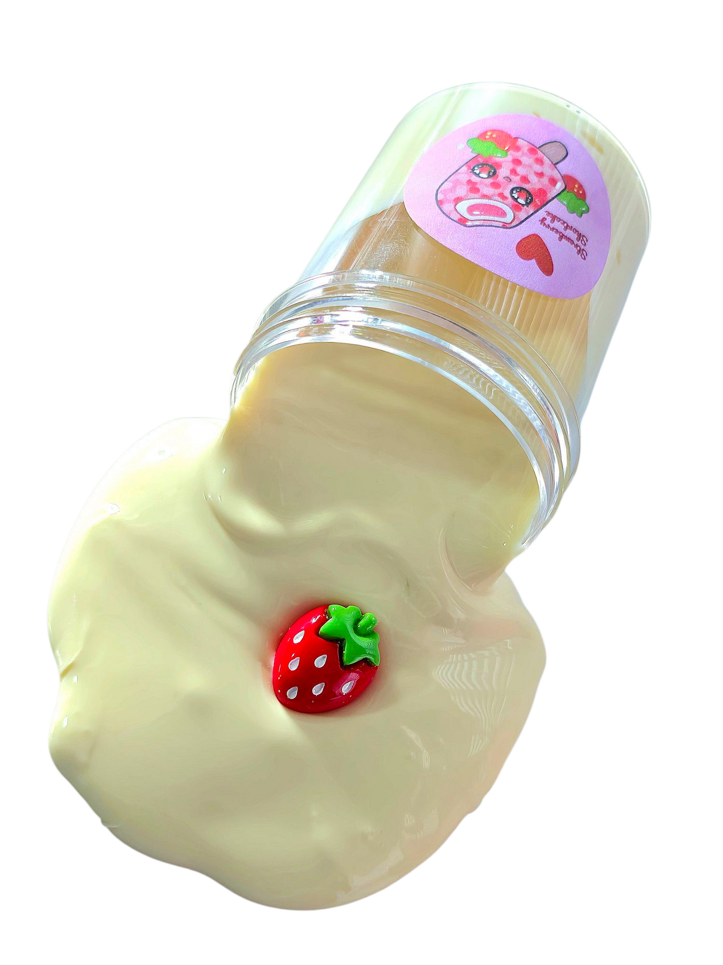Strawberry Shortcake Crunch Bar DIY Slime Kit – Handmade Scented Butter & Slime with Clay Shortcake, Syrup & Sprinkles – Ages 8+ Sensory Craft - Hoshimi Slimes