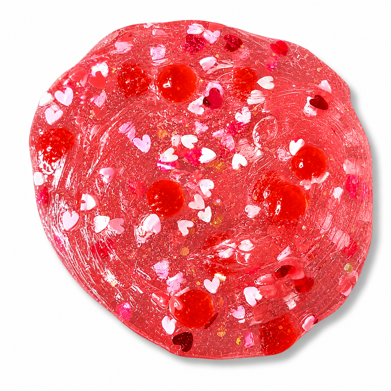 Sweetheart Boba Slime – Clear Popping Strawberry Boba