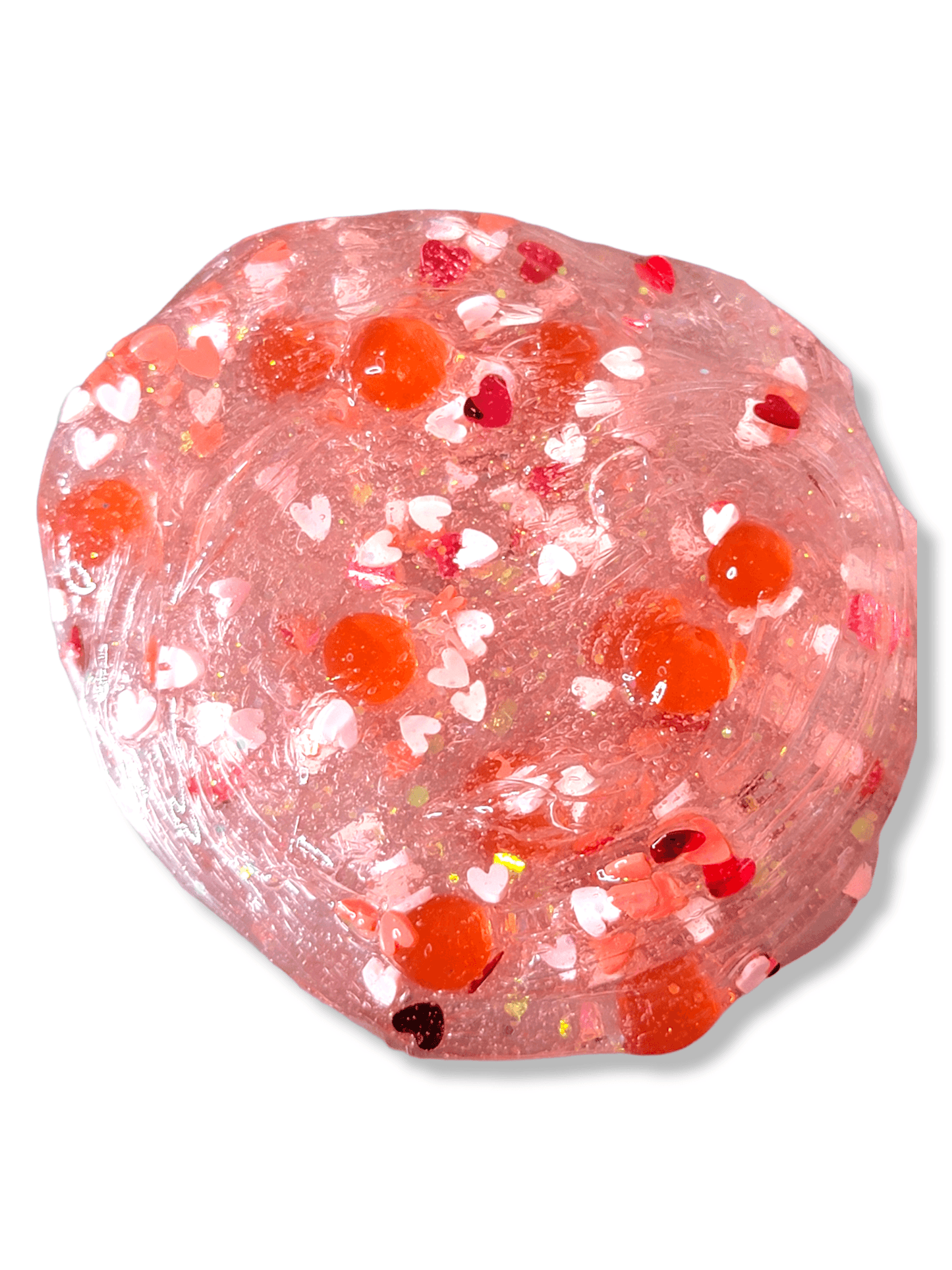 Sweetheart Popping Boba Handmade Clear Scented Slime 8oz Slime by Hoshimi Slimes LLC | Hoshimi Slimes LLC