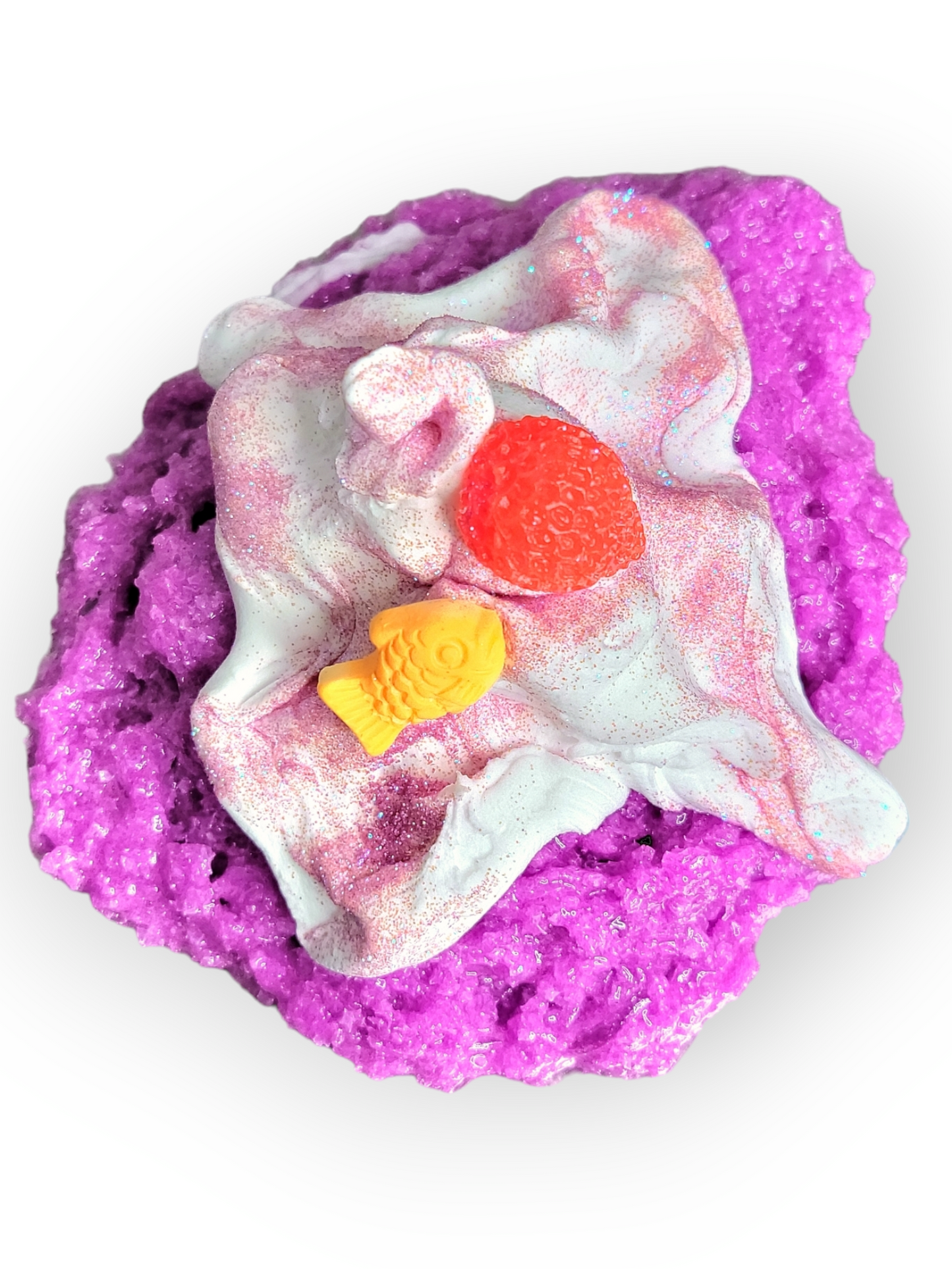 Ube Shaved Ice Handmade Snowfizz Slime 10oz Slime by Hoshimi Slimes LLC | Hoshimi Slimes LLC