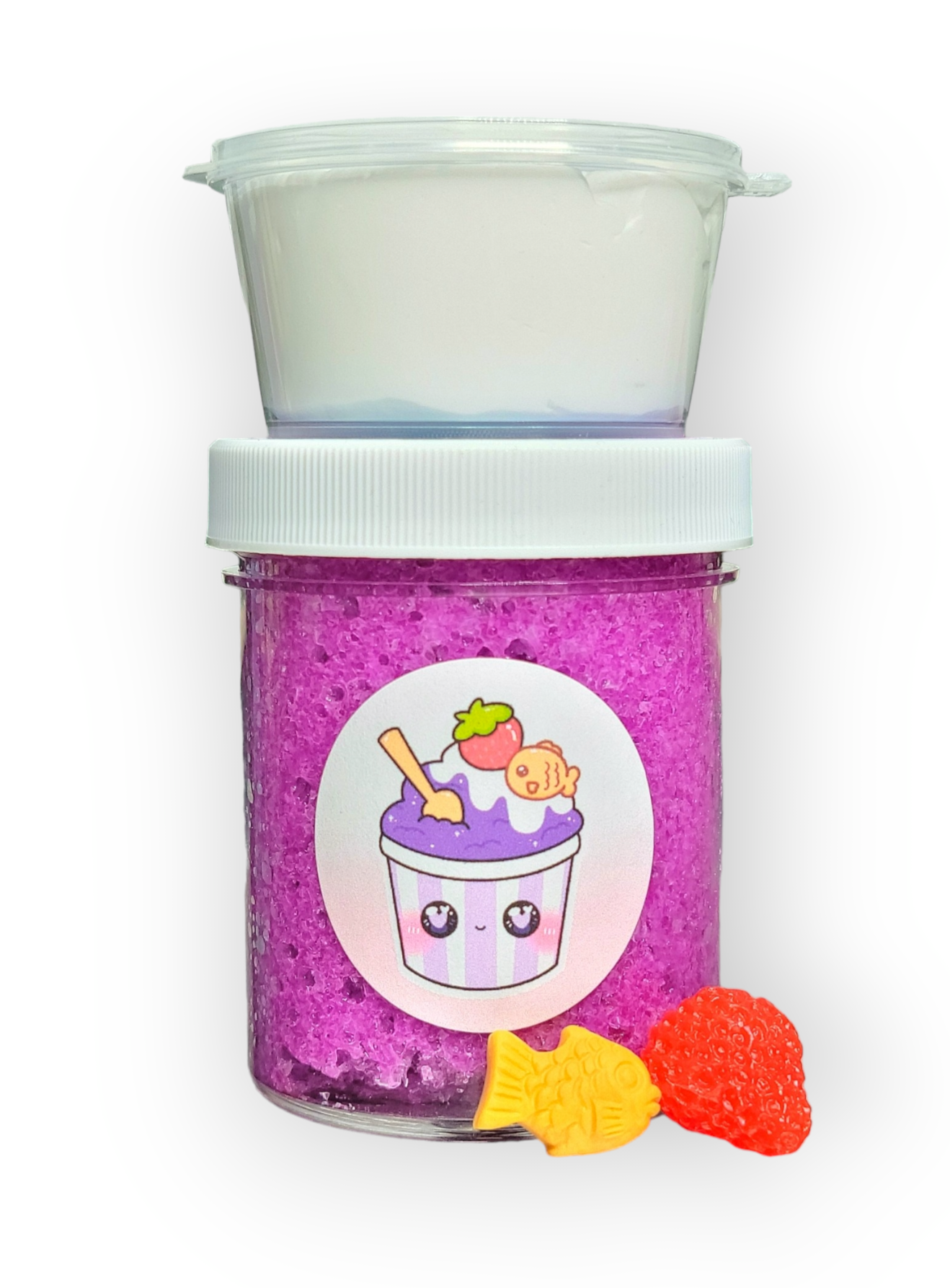 Ube Shaved Ice Handmade Snowfizz Slime Slime by Hoshimi Slimes LLC | Hoshimi Slimes LLC