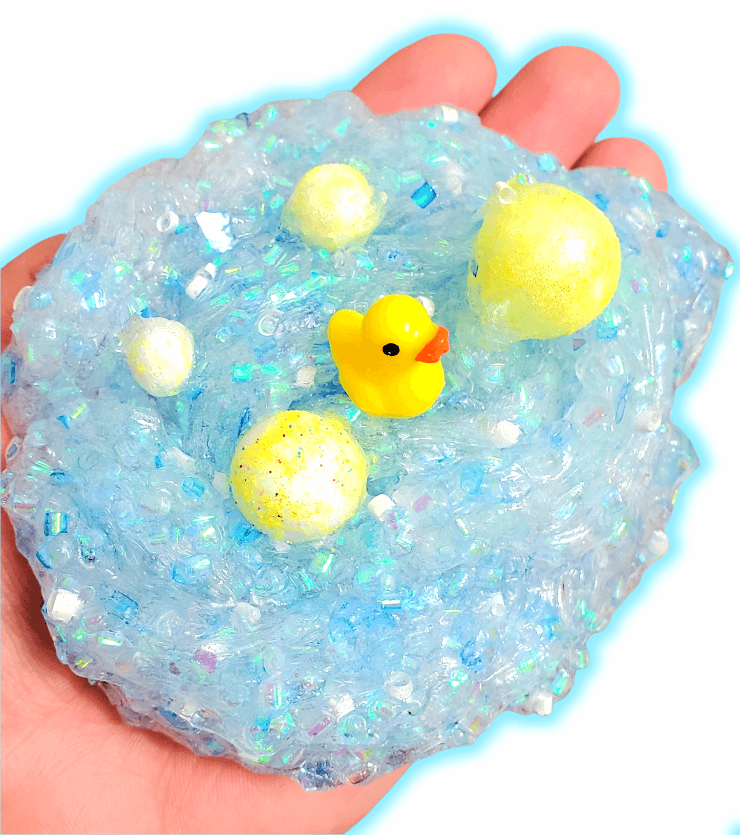 Bubble Bath Handmade Bingsu Clear Slime Slime by Hoshimi Slimes LLC | Hoshimi Slimes LLC