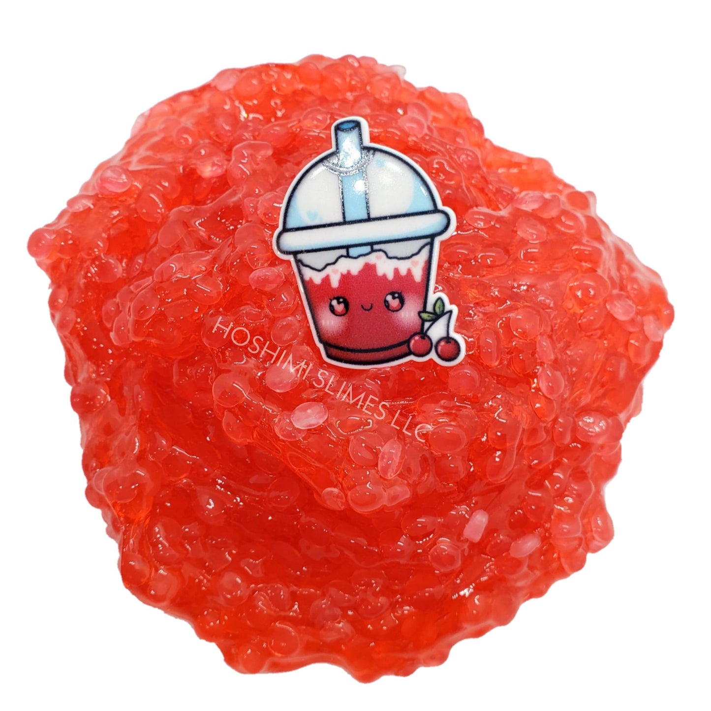 Cherry Slushy Handmade Pellet Slime 32oz Slime by Hoshimi Slimes LLC | Hoshimi Slimes LLC