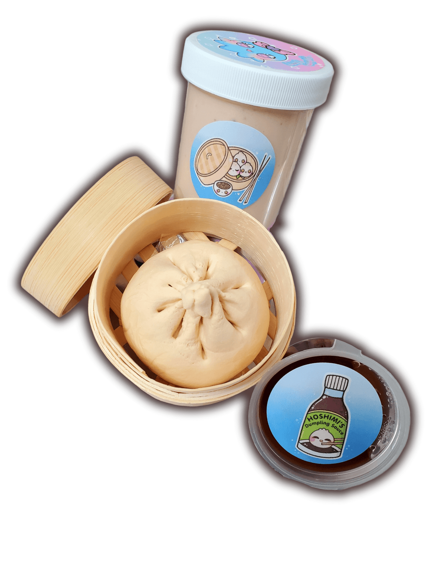 Dim Sum Bao DIY Slime Kit Slime by Hoshimi Slimes LLC | Hoshimi Slimes LLC