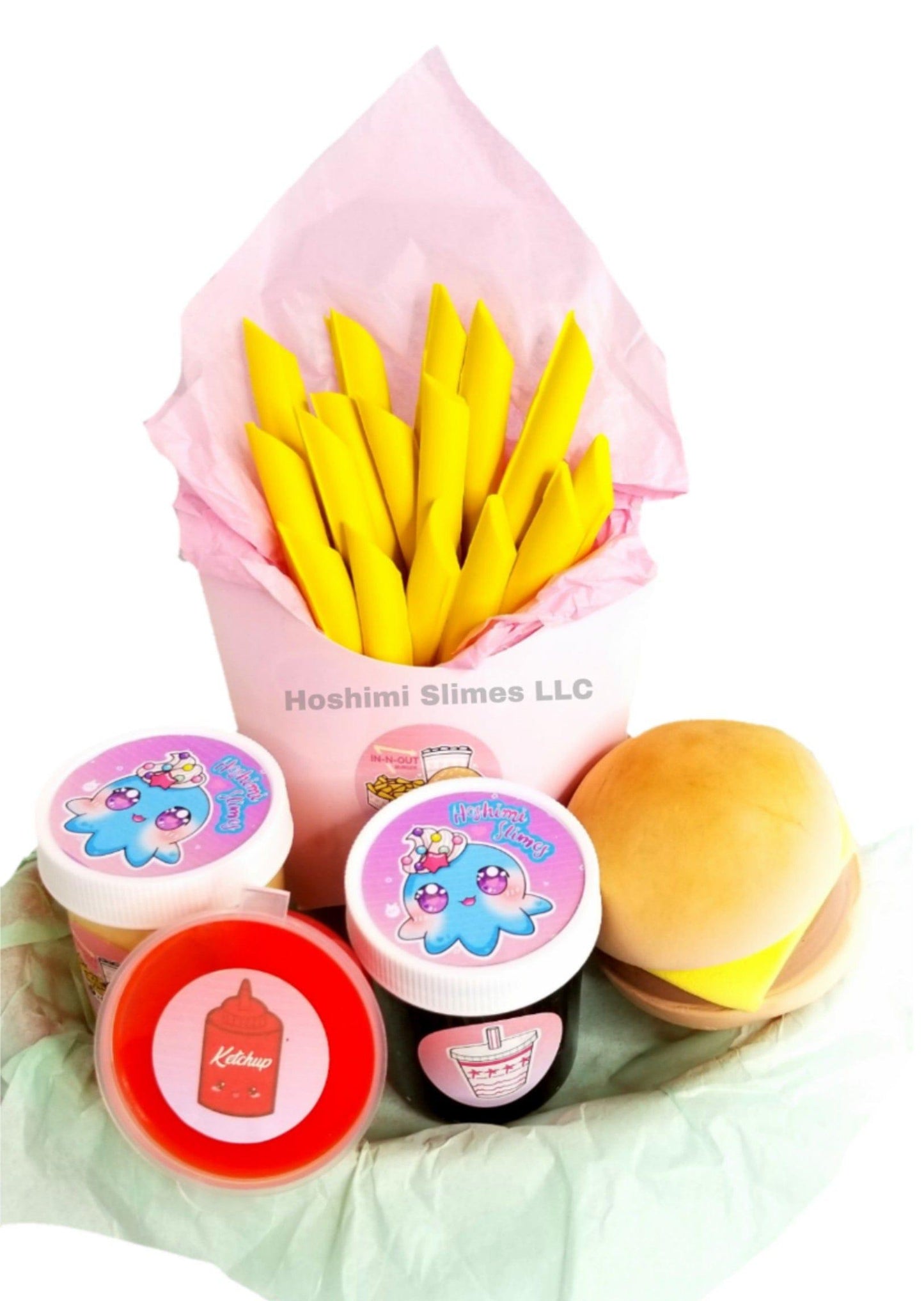 Fast Food Takeout DIY Burger Slime Kit slime by Hoshimi Slimes LLC | Hoshimi Slimes LLC