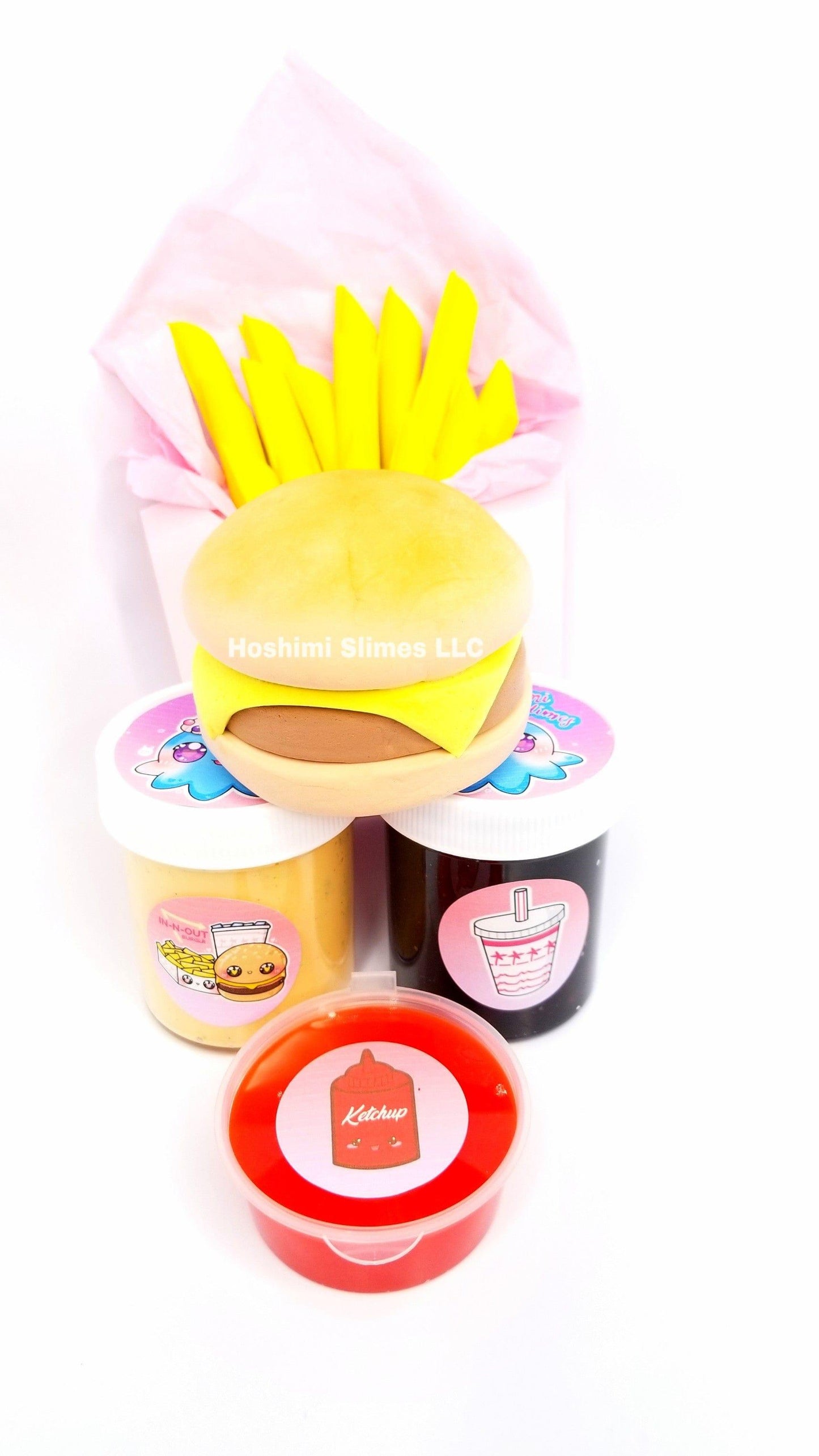 Fast Food Takeout DIY Burger Slime Kit slime by Hoshimi Slimes LLC | Hoshimi Slimes LLC