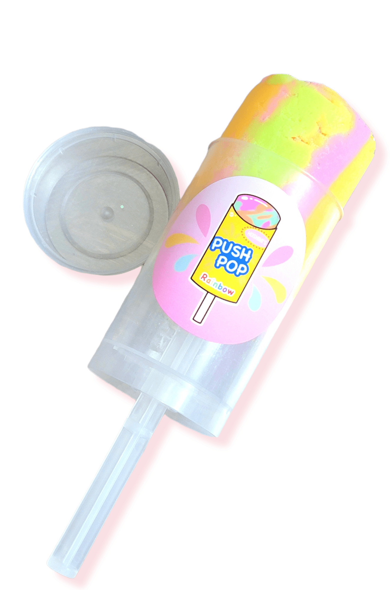 Rainbow Sherbet Push Pop Handmade Cloud Slime Slime by Hoshimi Slimes LLC | Hoshimi Slimes LLC