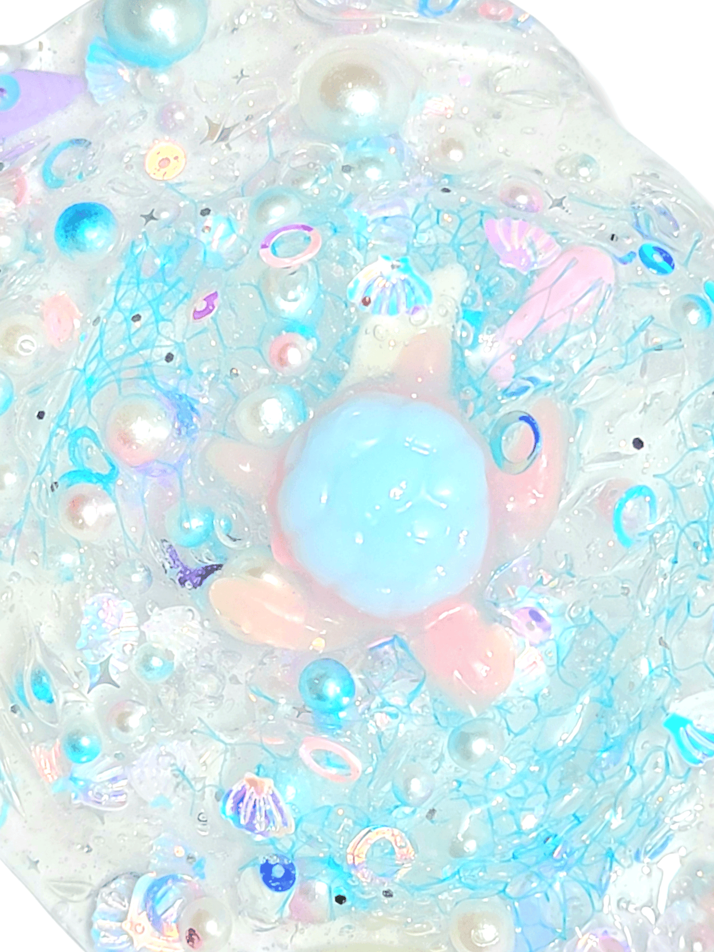 Save The Turtles Handmade Clear Slime 8oz Slime by Hoshimi Slimes LLC | Hoshimi Slimes LLC