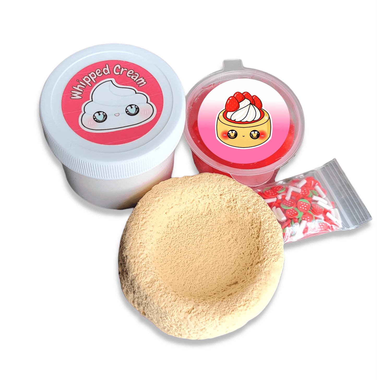 Strawberry Pound Cake DIY Handmade Slime Kit Slime by Hoshimi Slimes LLC | Hoshimi Slimes LLC