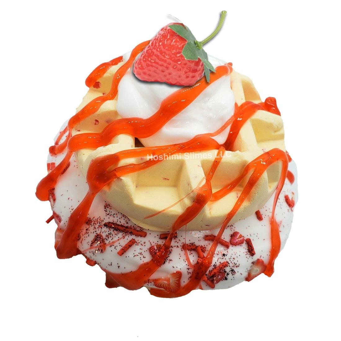 Strawberry Shortcake Waffles DIY Slime Kit slime by Hoshimi Slimes LLC | Hoshimi Slimes LLC