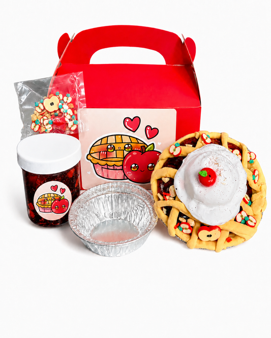 Apple Pie Slime Kit – DIY Butter Slime with Clay & Charms