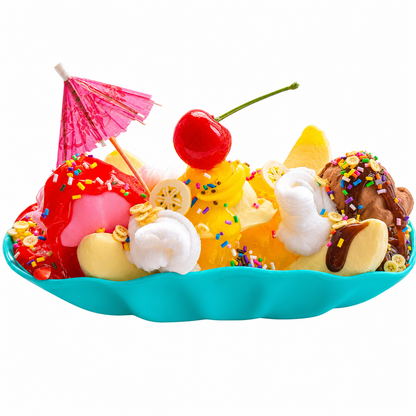 Banana Split DIY Slime Kit – Scented Handmade Dessert Slime Set & Gift Box