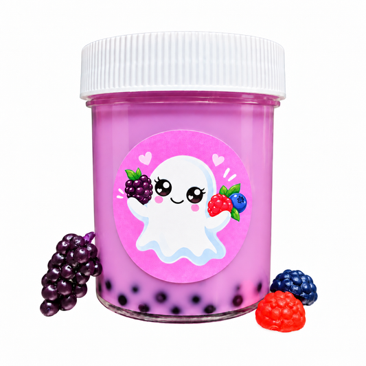 Boo Berry Boba Thick & Glossy Slime – Berry Scented Halloween Slime