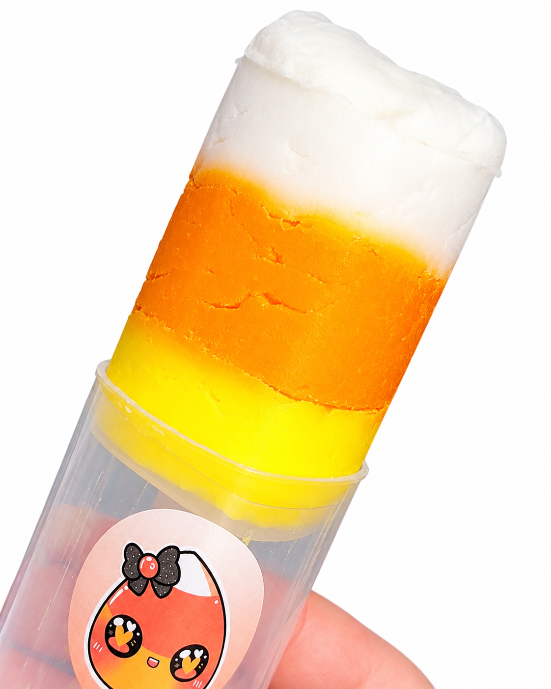 Candy Corn Cloud Slime Push Pop – Halloween Scented Slime