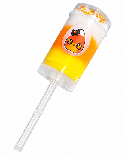 Candy Corn Cloud Slime Push Pop – Halloween Scented Slime