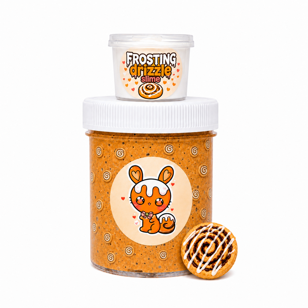 Cinnabunny Cinnamon Roll Snow Fizz Slime Set