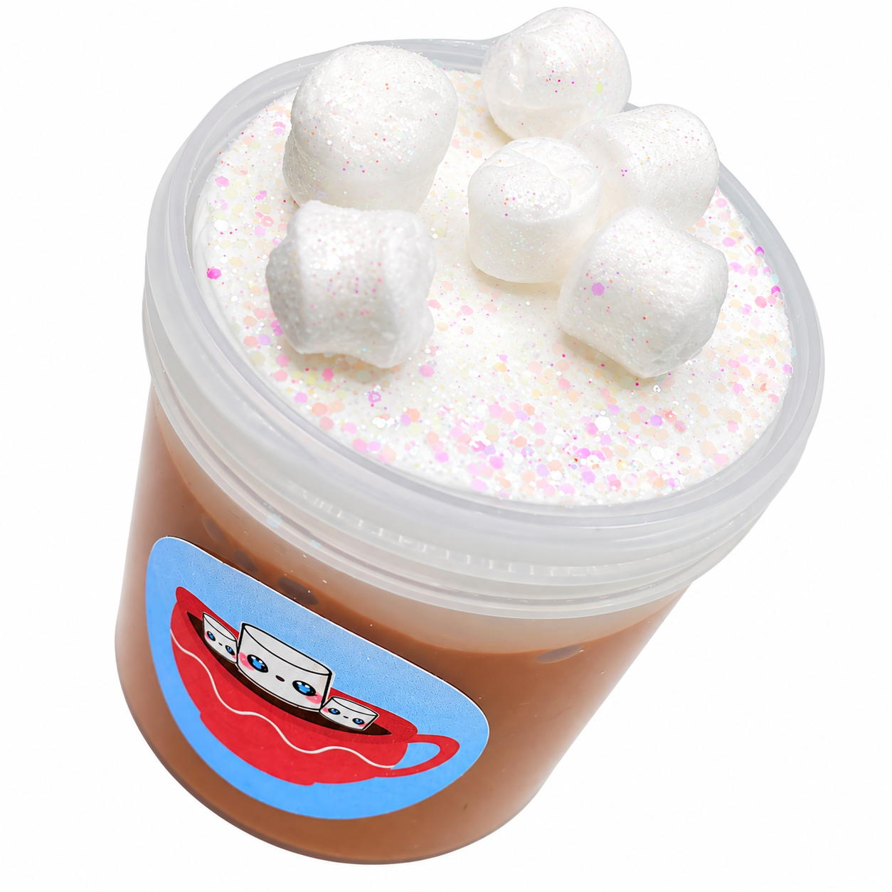 Hot Cocoa Thick & Glossy Slime with Clay Cap – Chocolate Scented